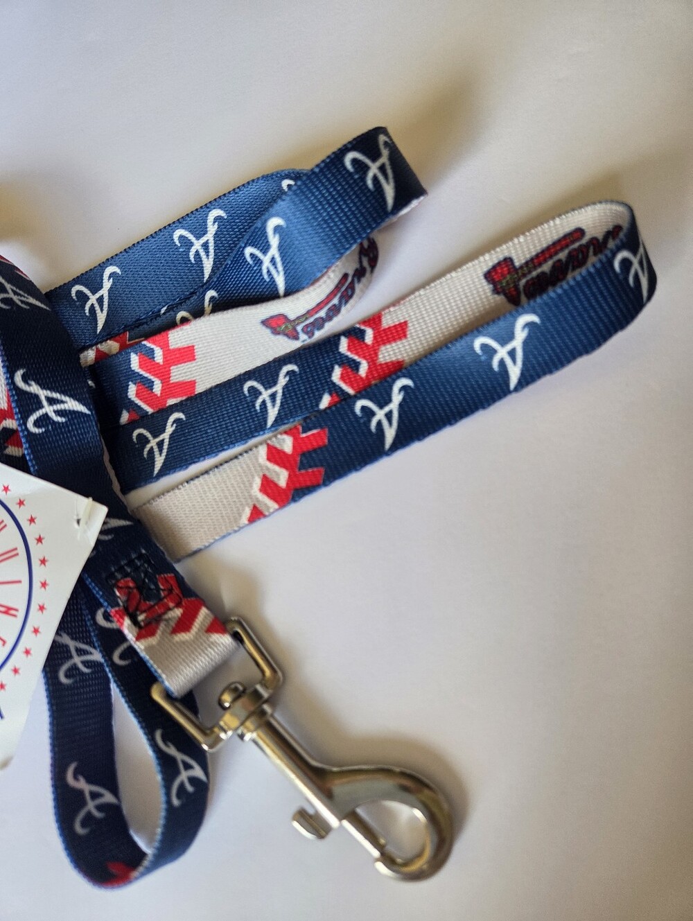 Atlanta Braves Dog Leash MLB HUNTER Baseball NWT Blue Red Tomahawk Logo - Picture 4 of 5